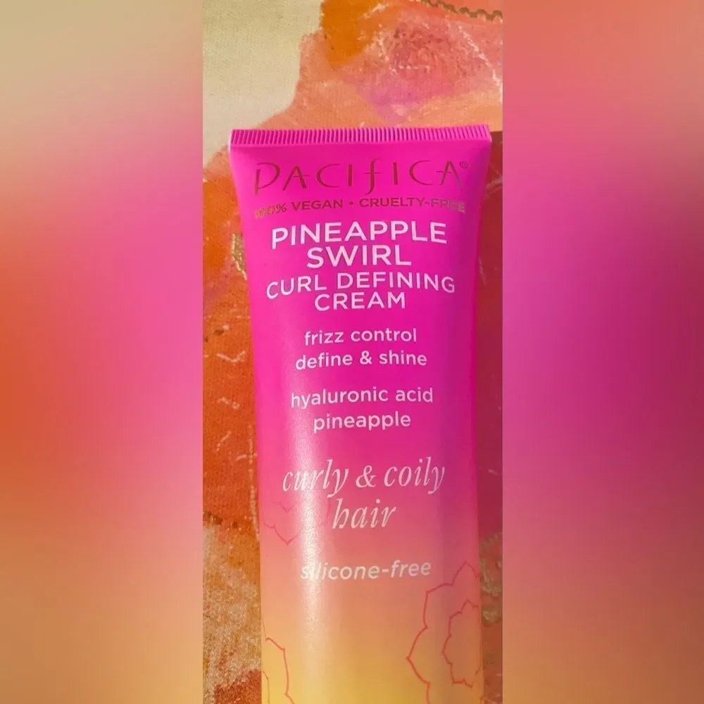 🛍️PAcifica 100% VEGAN. Cruelty- free Pineapple 🍍 Swirl Curl Defining Cream 💥